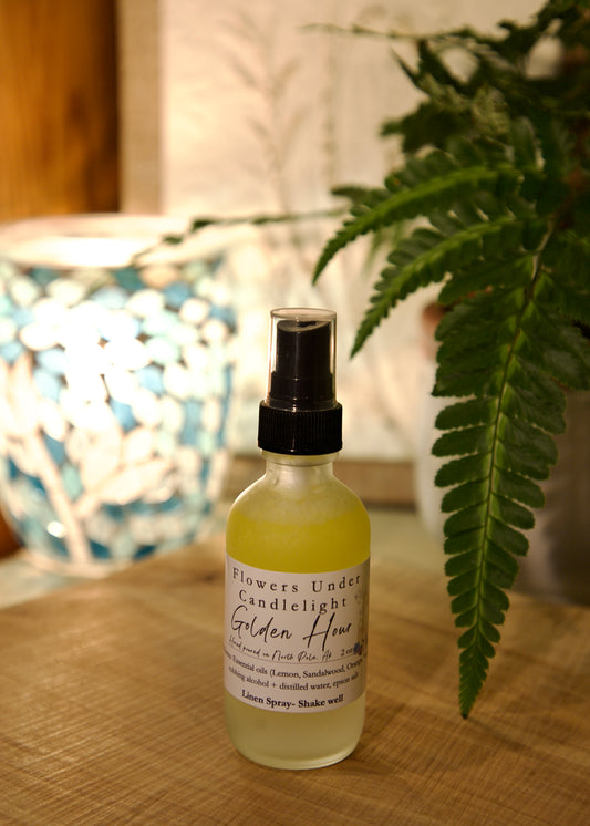 Golden Hour Essential Oil Linen Spray